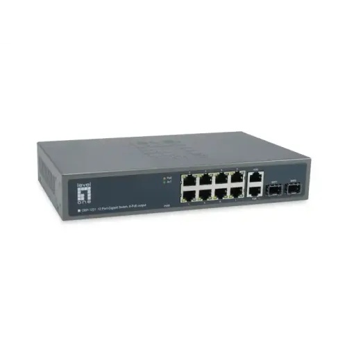 Levelone GEP-1221 12-Port Gigabit PoE Unmanaged Switch